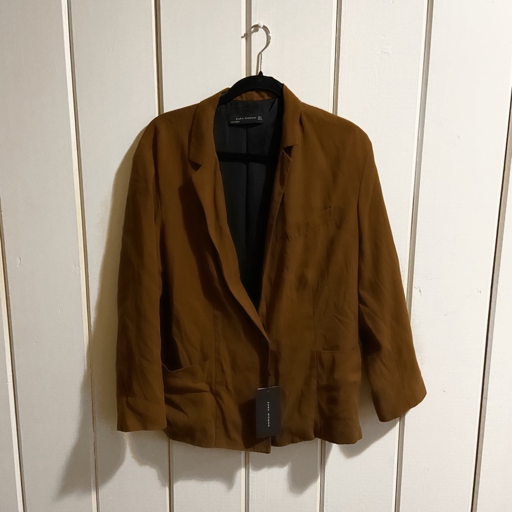 Zara Coffee Blazer